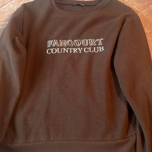 Letter Graphic Thermal Lined Sweatshirt